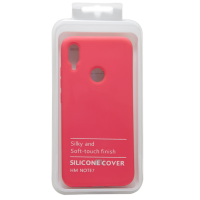 Силиконовый чехол SOFT Silicone Case для Xiaomi Redmi Note 6 Pro HQ (с логотипом) малиновый