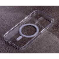 Силиконовый чехол MagSafe CLEAR для iPhone 15 Pro прозрачный