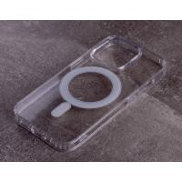 Силиконовый чехол MagSafe CLEAR для iPhone 15 Pro Max прозрачный