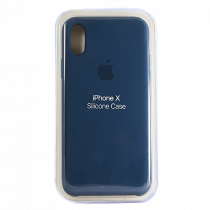 Силиконовый чехол SOFT Silicone Case для iPhone X/XS (HQ) (с лого) 09 midnight blue