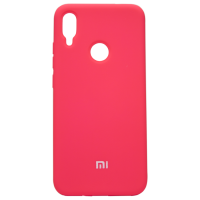 Силиконовый чехол SOFT Silicone Case для Xiaomi Redmi Note 6 Pro HQ (с логотипом) малиновый