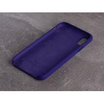 Силиконовый чехол SOFT Silicone Case для iPhone X/XS (HQ) (с лого) 02 ultra violet