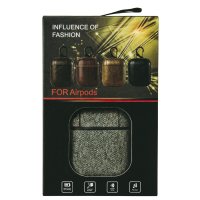Чехол для Airpods 1/2 TEXTILE серый