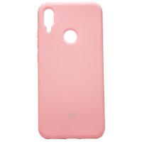 Силиконовый чехол SOFT Silicone Case для Realme 5 Pro (с логотипом) розовый