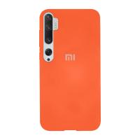 Силиконовый чехол SOFT Silicone Case для Xiaomi Mi 10 HQ (с логотипом) оранжевый