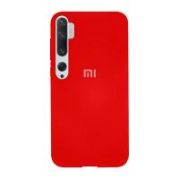 Силиконовый чехол SOFT Silicone Case для Xiaomi Mi 10 HQ (с логотипом) красный