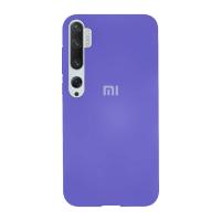 Силиконовый чехол SOFT Silicone Case для Xiaomi Mi 10 HQ (с логотипом) фиалковый
