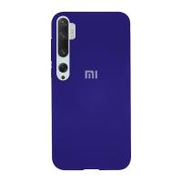 Силиконовый чехол SOFT Silicone Case для Xiaomi Mi 10 HQ (с логотипом) синий