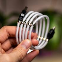 USB cable MOXOM micro USB (MX-CB46) Magnetic clips белый