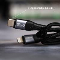 USB cable MOXOM Type-C to Lightning (MX-CB34) Fast черный