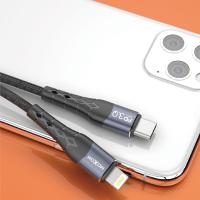 USB cable MOXOM Type-C to Lightning (MX-CB34) Fast черный