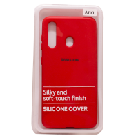 Силиконовый чехол SOFT Silicone Case для Samsung A01 Core/A013F/M01 Core HQ (с логотипом) красный