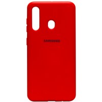 Силиконовый чехол SOFT Silicone Case для Samsung A01 Core/A013F/M01 Core HQ (с логотипом) красный