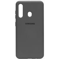 Силиконовый чехол SOFT Silicone Case для Samsung A01 Core/A013F/M01 Core HQ (с логотипом) серый