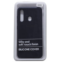Силиконовый чехол SOFT Silicone Case для Samsung A01 Core/A013F/M01 Core HQ (с логотипом) черный