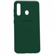 Силиконовый чехол SOFT Silicone Case для Huawei Y6P HQ (с логотипом) темно-зеленый