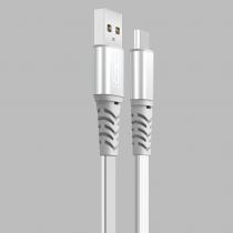 USB cable XO Lightning (NB154) TPE белый/серый
