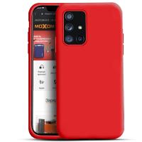 Силиконовый чехол SOFT Silicone Case для Xiaomi Mi Note 10 (без лого) красный