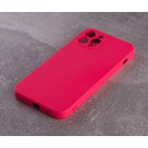 Силиконовый чехол SOFT Silicone Case для iPhone 12 Pro Max (без лого) малиновый