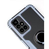 Силикон RAINBOW RING iPhone 13 Pro серо-синий