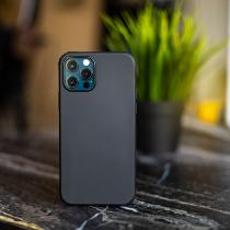 Силиконовый чехол XO K02 для iPhone 13 (6.1) anti-fall w/rope hole черный