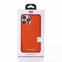 Чехол из искусственной кожи HDD STAY CLASSY (HBC-012) для iPhone 12 Pro оранжевый