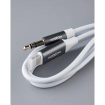 AUX- кабель MOXOM (MX-AX21) Lightning to 3.5mm белый