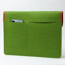Чехол фетровый для планшета/ноутбука (15.4) на кнопке зеленый