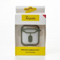 Чехол для Airpods 1/2 CIRCUIT зеленый