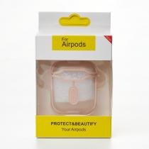 Чехол для Airpods 1/2 CIRCUIT кремовый