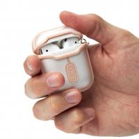 Чехол для Airpods 1/2 CIRCUIT кремовый