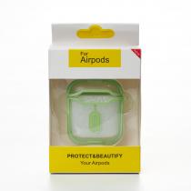 Чехол для Airpods 1/2 CIRCUIT салатовый