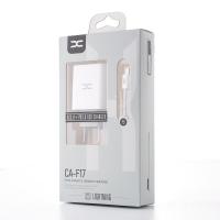 Сетевое зарядное устройство DC 2в1 Type-C QC3.0+PD/20W Fast Charger (CA-F17) белый
