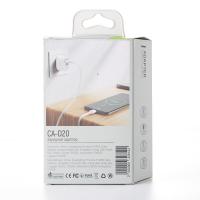 (уценка) Сетевое зарядное устройство (Адаптер) DC 1USB+PD 2.4A (CA-D20) белый