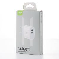 (уценка) Сетевое зарядное устройство (Адаптер) DC 1USB+PD 2.4A (CA-D20) белый
