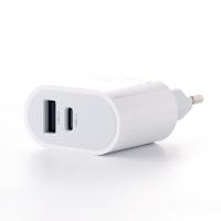 (уценка) Сетевое зарядное устройство DC 2в1 Lightning 1USB + PD 2.4A (CA-D20) белый