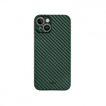 Карбоновый чехол K-DOO Air Carbon (UltraSlim 0.45mm) для iPhone 14 Plus темно-зеленый