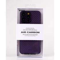 Карбоновый чехол K-DOO Air Carbon (UltraSlim 0.45mm) для iPhone 14 Pro Max темно-фиолетовый