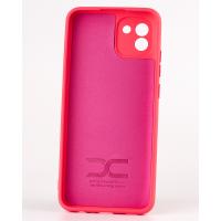 Силиконовый чехол SOFT Silicone Case для Samsung A03 (ТРИЗУБ) малиновый