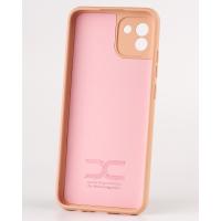 Силиконовый чехол SOFT Silicone Case для Samsung A03 (ТРИЗУБ) пудра