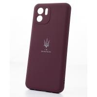 Силиконовый чехол SOFT Silicone Case для Samsung A03 Core (ТРИЗУБ) бордовый