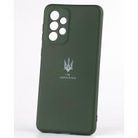 Силиконовый чехол SOFT Silicone Case для Samsung A33 5G (ТРИЗУБ) темно-зеленый