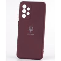 Силиконовый чехол SOFT Silicone Case для Samsung A33 5G (ТРИЗУБ) бордовый