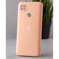 Силиконовый чехол SOFT Silicone Case для Xiaomi Redmi 10A (ТРИЗУБ) пудра