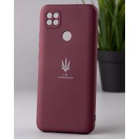 Силиконовый чехол SOFT Silicone Case для Xiaomi Redmi 10A (ТРИЗУБ) бордовый