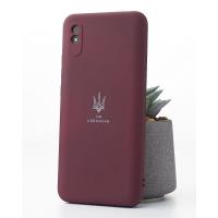 Силиконовый чехол Original pack SOFT для iPhone 12 Pro Max (ТРИЗУБ) темно-красный