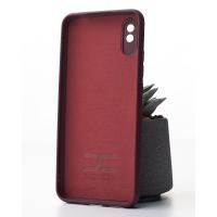 Силиконовый чехол Original pack SOFT для iPhone 12 Pro Max (ТРИЗУБ) темно-красный