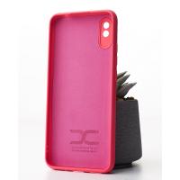 Силиконовый чехол Original pack SOFT для iPhone 12 Pro Max (ТРИЗУБ) малиновый