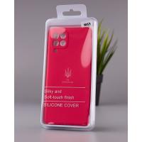 Силиконовый чехол SOFT Silicone Case для Samsung M53 5G (ТРИЗУБ) малиновый