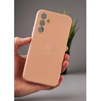 Силиконовый чехол Original pack SOFT для Samsung A54 5G (ТРИЗУБ) пудра